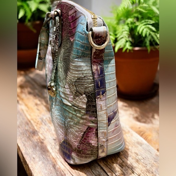 Brahmin Leather Large Duxbury Satchel Shoulder Bag, Nirvana Melbourne - Picture 5 of 10